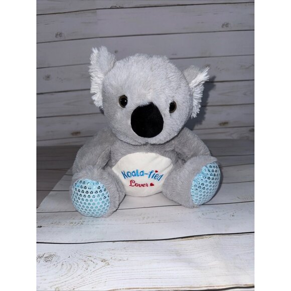 Homerbest Koala Valentines Lover Plush Stuffed Animal Toy Sparkling Blue Paws - Picture 1 of 9